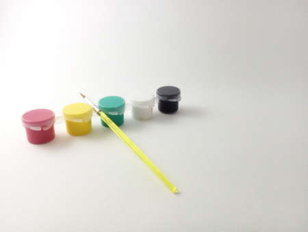 brush and paintingsの写真素材