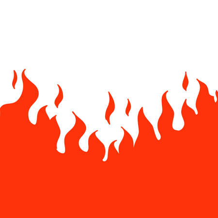 fire illustration cartoon style vectorのイラスト素材