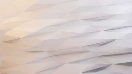 White futuristic background. Abstract minimal geometric shapes design. Business card concept. 3D...