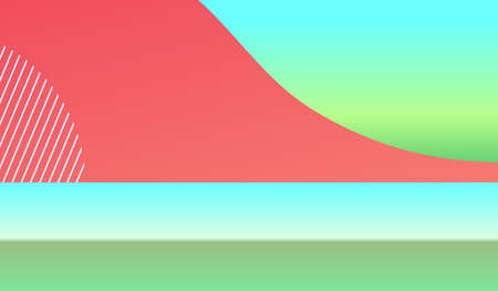 Empty pastel color studio table room background ,product display with copy space for display of content design.Banner for advertise product on websiteの写真素材