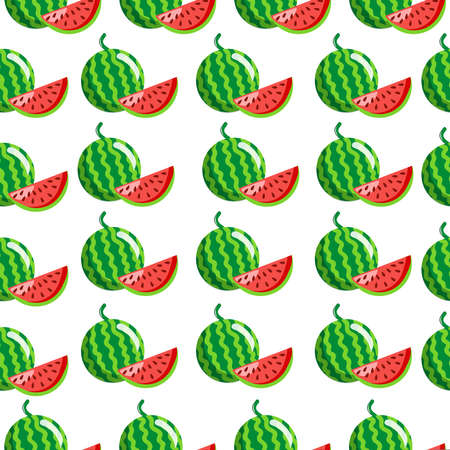 Seamless square pattern with Watermelon,Slice for tiles texture, , Plywood Texture, wall sticker and textile design.の写真素材