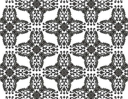 Tribal Pattern floral Paisley design, Royalty Free Cliparts, Stock Illustration with seamless borderの写真素材