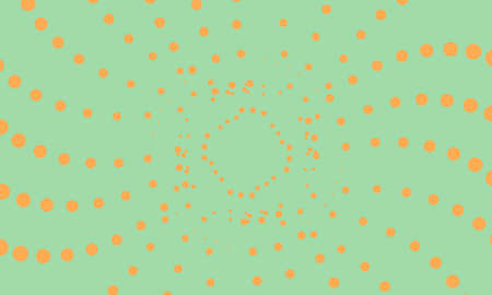Modern simple geometric seamless pattern with orange colour circle shape, line texture on deep background. Light abstract floral wallpaper, bright tile ornament.の写真素材