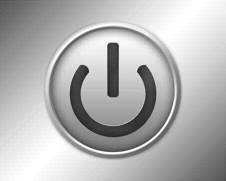 shiny silver power switch