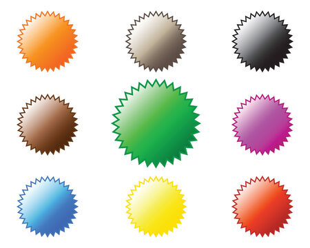 blank stickersのイラスト素材