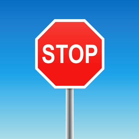 stop sign (vector)のイラスト素材