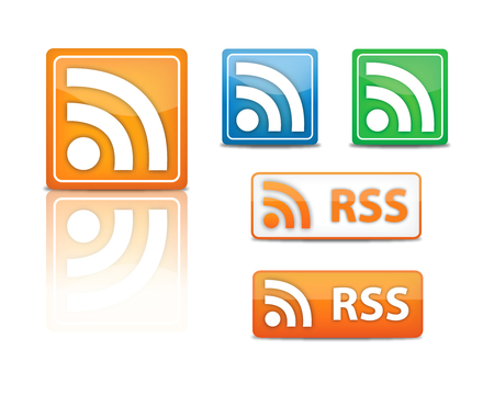 rss feed icons のイラスト素材