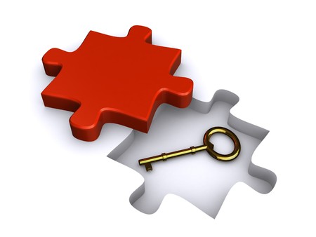 the key to solutionの写真素材
