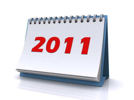 new year 2011 calendarの写真素材