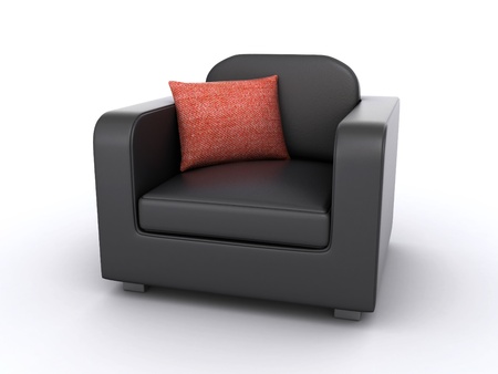 leather armchair の写真素材