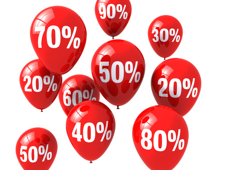 discount balloonsの写真素材