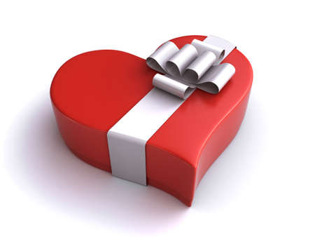 heart gift boxの写真素材