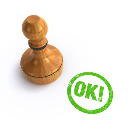 stamp okの写真素材
