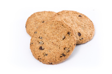 Delicious cookies isolated on the white backgroundの写真素材