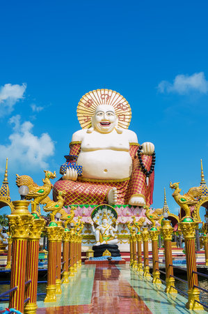 Wat Plai Laem on Koh Samui. Thailandのeditorial素材