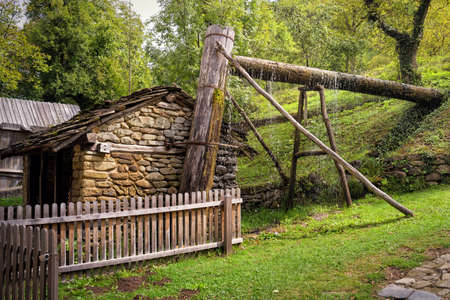 Architectural ethnographic complex Etar with typical old bulgarian architecture shows different traditional crafts from 19th century, Bulgaria.の写真素材