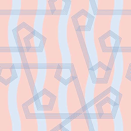 Subtle geometric all-over print for fashion, interior textile, backgrounds & more!のイラスト素材