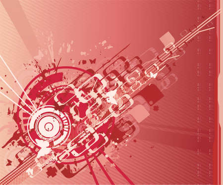 industrial digital backgroundのイラスト素材