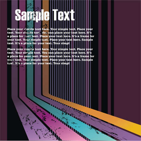 retro grunge background for cd cover or flyerのイラスト素材