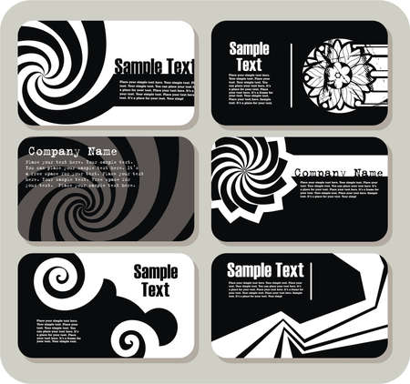 Collection of horizontal business cards templates のイラスト素材