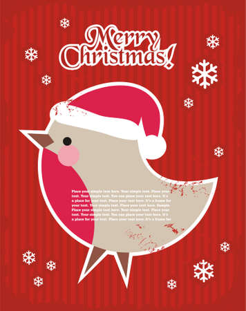 Christmas minimal simple postcard with decorative elements and space for your text. のイラスト素材