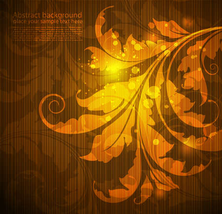 Dark  background with floral ornament.のイラスト素材