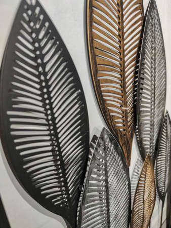 home decoration in form of tree leavesの写真素材