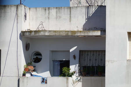 a building in a city. High quality Photoの写真素材