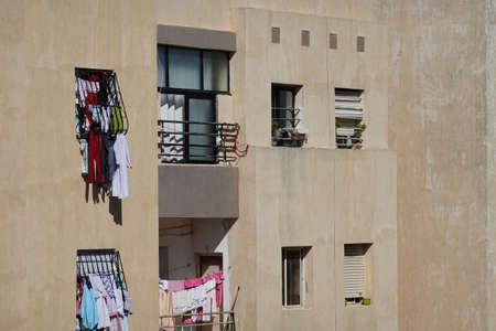 a building in a city. High quality Photoの写真素材