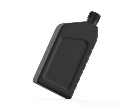 Blank Mini Motor Oil Plastic Jerry Can For Branding And Mock up, 3d Render Illustrationの写真素材