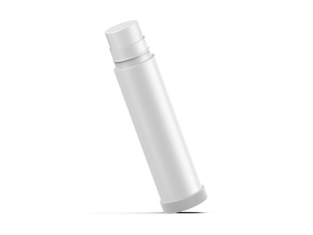 Lip balm container tubes with twist bottom mockup, 3d render illustration.の写真素材