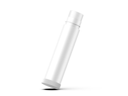 Lip balm container tubes with twist bottom mockup, 3d render illustration.の写真素材