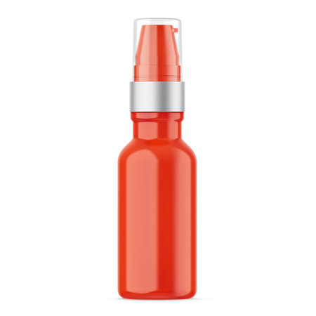 Bottle of ketchup on a white background. 3d rendering.の写真素材