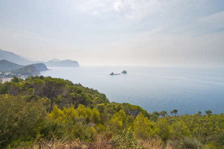 Two islands in adriatic sea - Katic and Sveta Nedeljaの写真素材