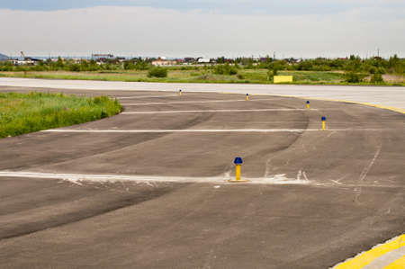 Turn from landing stripの写真素材