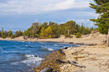Baikal shoreの写真素材
