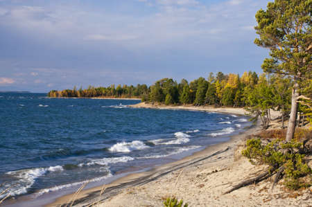 Baikal shoreの写真素材