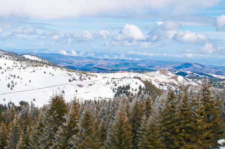 Slopes for skiing in Kopaonik, serbian ski resortの写真素材