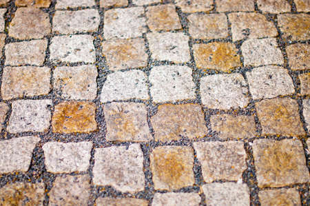 A old stone floor Background. Berlin Street.の写真素材