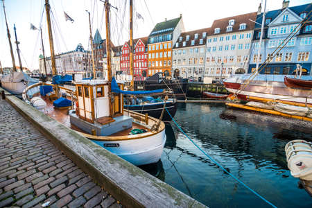 COPENHAGEN - 31 DECEMBER 2013 Vessels at Nyhavn on December 31, 2013 in Copenhagen 