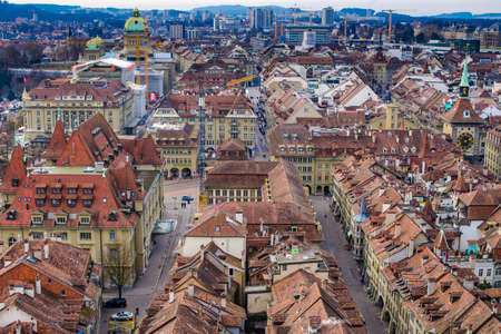 BERN - JAN 22 2014  City Bern view on January 22, 2014, Bern, Switzerland のeditorial素材