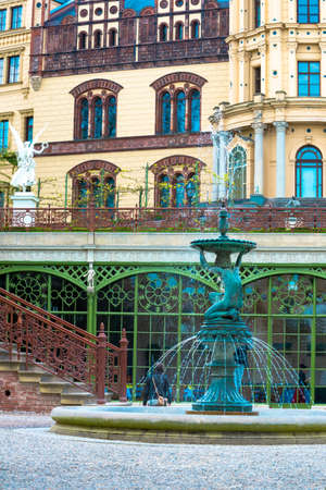 SCHWERIN, GERMANY - 03 May 2014 View of town castle from internal yard on 03 May in Schwerinのeditorial素材