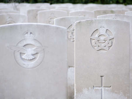Military Cemetery of the second worldwar in Belgiumの写真素材