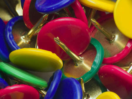 Closeup of pushpinsの写真素材