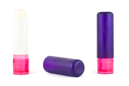 Lipstick on a white backgroundの写真素材