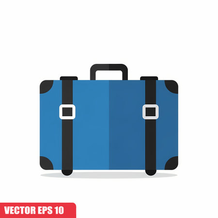 Suitcase icon. Suitcase symbol. Flat design. Vector illustrationのイラスト素材