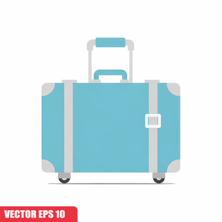 Suitcase icon. Luggage symbol. Vector illustration. Eps 10のイラスト素材