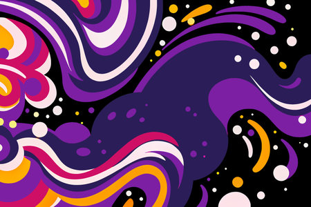 It's summer time lettering on purple background. Vector illustration.のイラスト素材