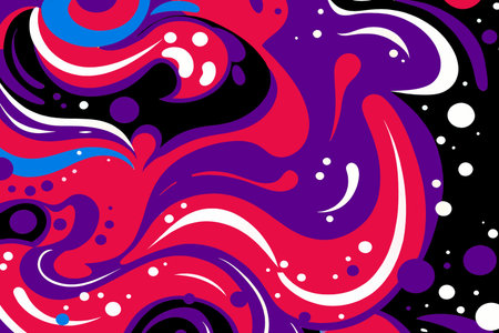 abstract background with colored spots and splashes. Vector illustration.のイラスト素材