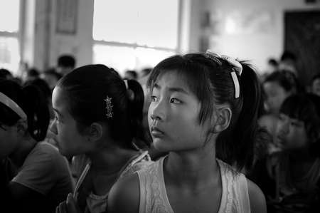 Classroom, students attentively in class, the eyes are so bright Blanchir. Xingtai City, Hebei...
